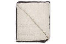 Load image into Gallery viewer, Linen Bed Quilt in Charcoal