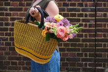 Load image into Gallery viewer, Hand-Woven Shopping Basket