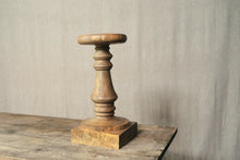 Load image into Gallery viewer, Hand-Carved Wooden Pedestal