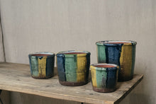 Load image into Gallery viewer, Earthy Bright Striped Pot - Dia: 11cm, 13cm, 15cm, 20cm