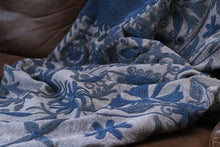Load image into Gallery viewer, Suzani Throw - Denim Blue