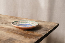 Load image into Gallery viewer, Green, Blue & Peach Handmade Plates