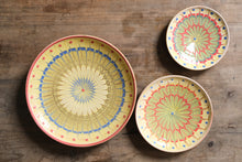 Load image into Gallery viewer, Yellow, Blue & Red Handmade Plates