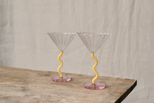 Load image into Gallery viewer, Wiggle Stemmed Martini Glass