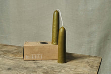 Load image into Gallery viewer, Organic Beeswax Stubby Taper Candles
