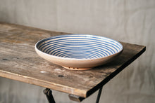 Load image into Gallery viewer, Blue Swirl Serving Plate