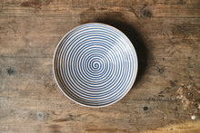 Load image into Gallery viewer, Blue Swirl Serving Plate