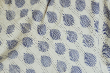 Load image into Gallery viewer, Printed Kantha Throw - Blue & White