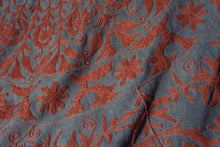 Load image into Gallery viewer, Suzani Throw - Denim Blue