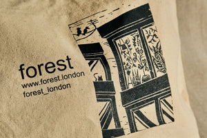 Forest Lino Print Tote Bag
