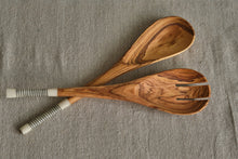 Load image into Gallery viewer, Walnut Wood Salad Servers