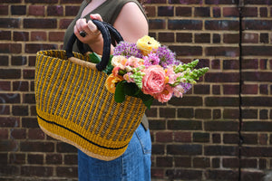 Hand-Woven Shopping Basket