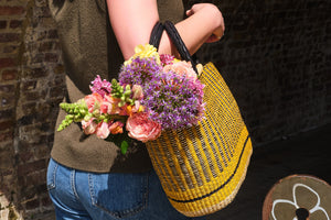 Hand-Woven Shopping Basket