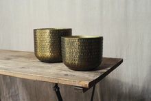 Load image into Gallery viewer, Aluminium Pot, Brass Finish - Dia: 15cm, 18cm
