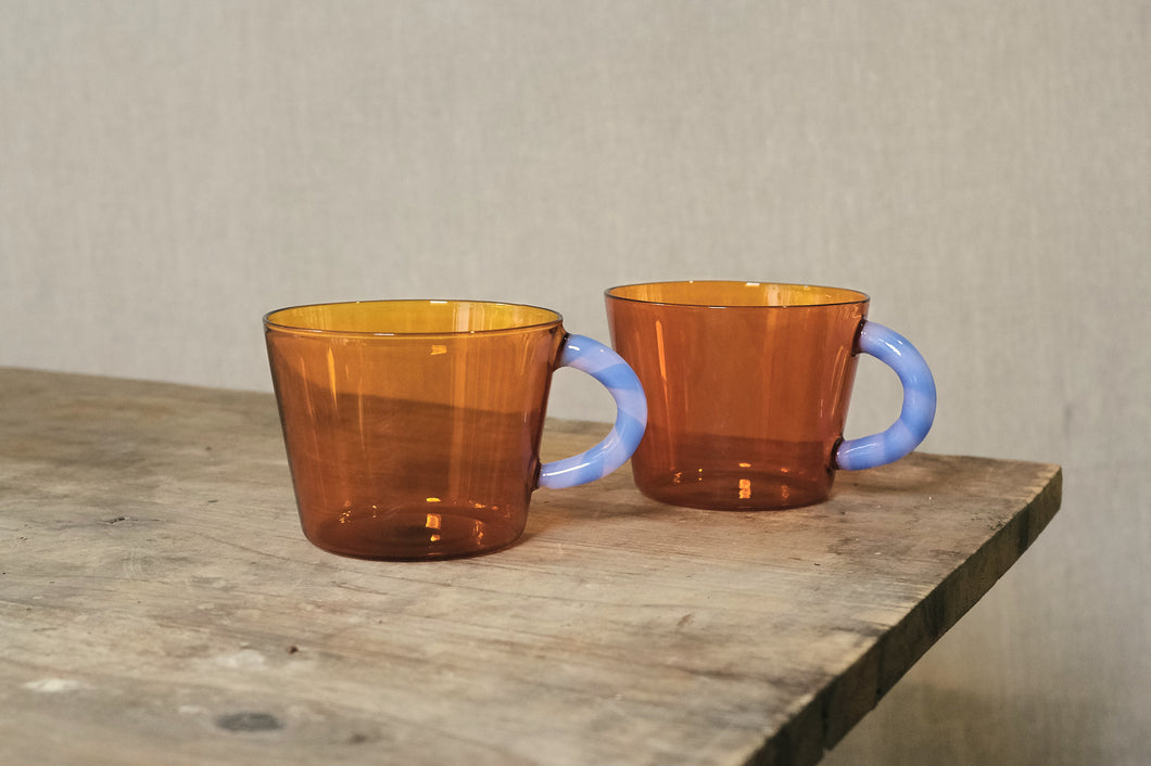 Amber Glass Mug