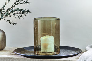 Smokey Brown Storm Lantern/Vase