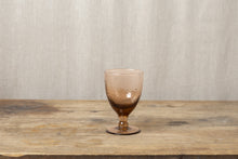 Load image into Gallery viewer, Soft Amber Hammered Wine Glass
