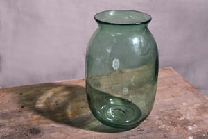 Bright Green Glass Vase