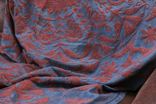 Load image into Gallery viewer, Suzani Throw - Blue &amp; Red
