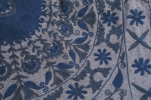 Load image into Gallery viewer, Suzani Throw - Denim Blue
