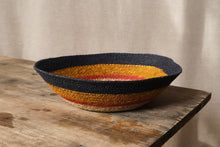 Load image into Gallery viewer, Seagrass Bowl - Navy, Red and Yellow
