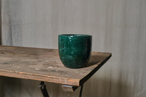 Emerald Green Glazed Pot - Dia: 11cm, 14cm, 16cm