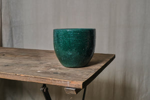 Emerald Green Glazed Pot - Dia: 11cm, 14cm, 16cm