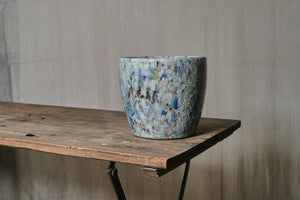 Blue Crackle Glazed Pot - Dia: 19cm