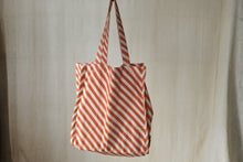 Load image into Gallery viewer, Orange Striped Mini Tote
