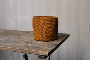 Rusted Orange Raffia Basket