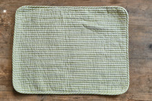 Load image into Gallery viewer, Quilted Cotton Reversible Placemat - Green
