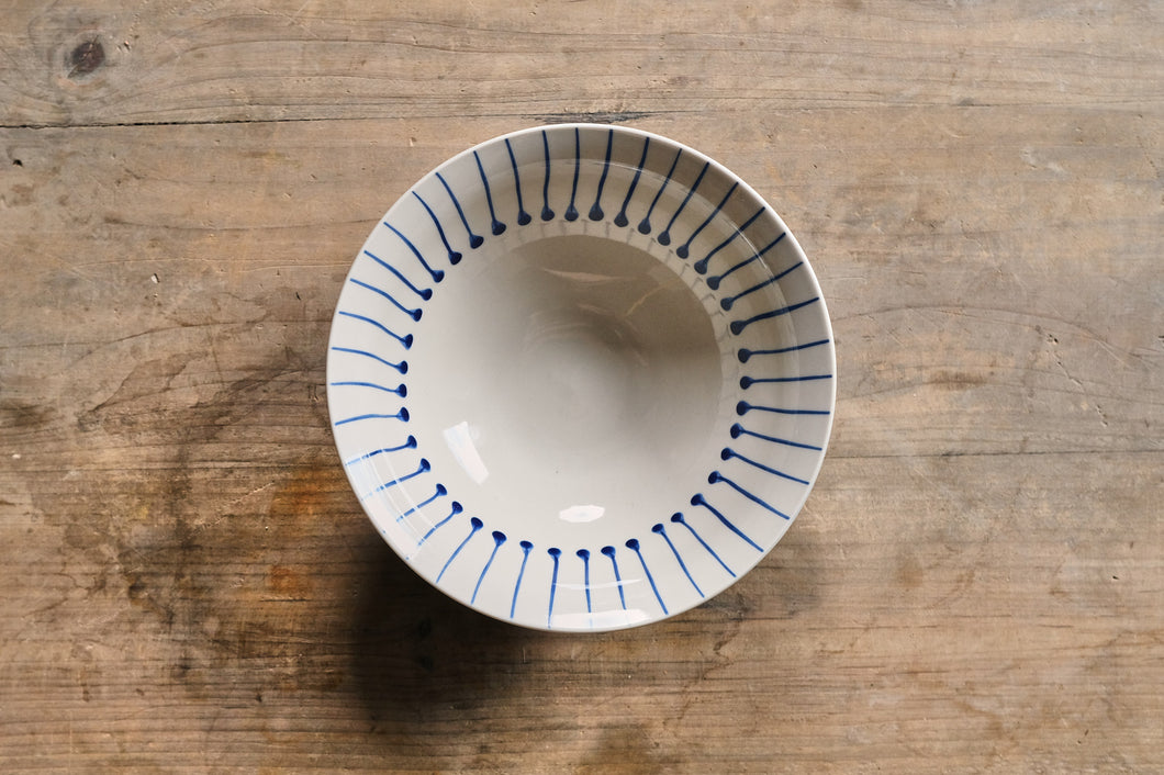 Navy Matchstick Dinnerware