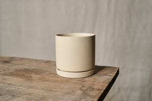 Matte Pot & Saucer - Pastel Yellow