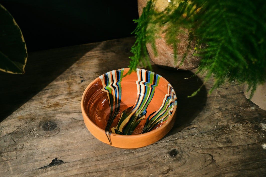 Brown Drip Soup Bowl