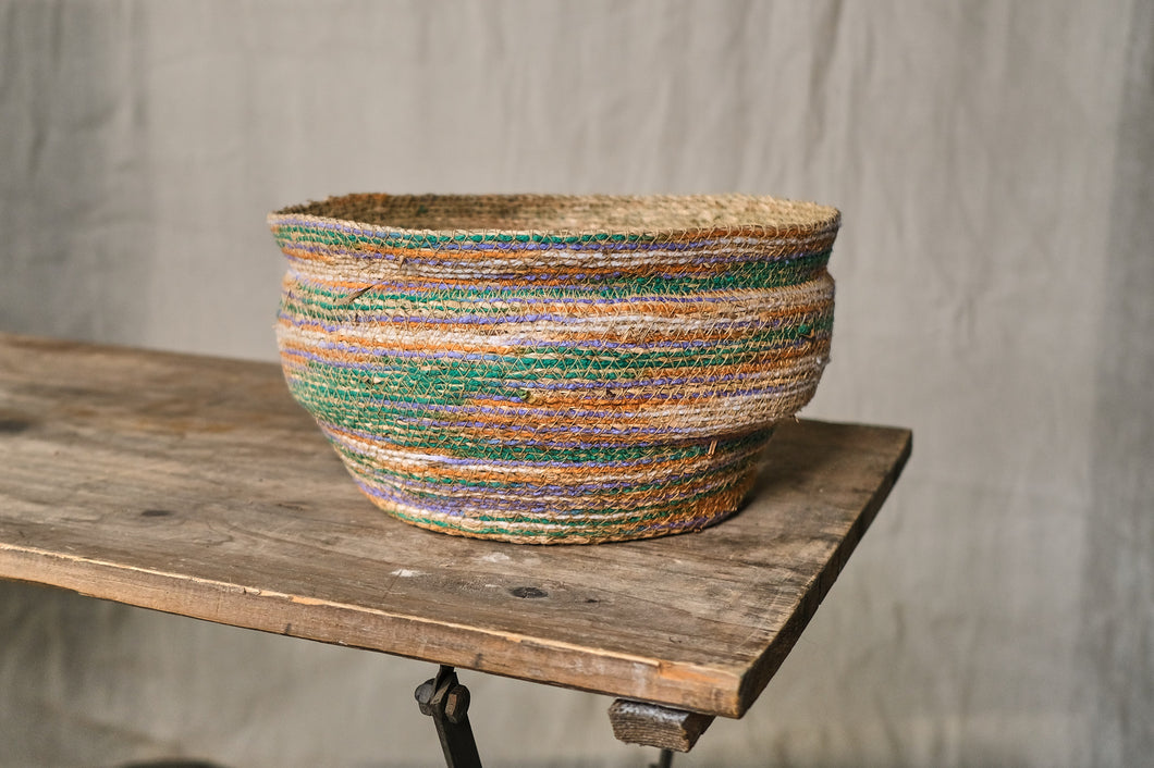 Striped Plant Basket
