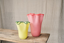 Load image into Gallery viewer, Bright Pink Ruffle Vase
