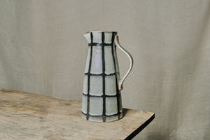 Checked Stoneware Jug