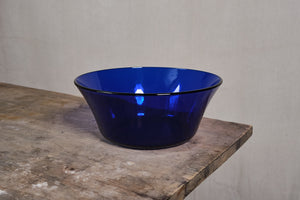 Blue Glass Serving Bowl