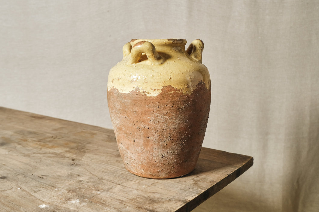 Terracotta & Yellow Urn