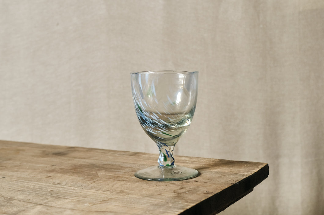Speckled Wine Glass