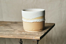 Load image into Gallery viewer, Handmade Ceramic Pot w/ White &amp; Natural Glaze - Dia: 14cm, 17cm
