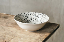 Load image into Gallery viewer, Black &amp; White Splatter Bowl
