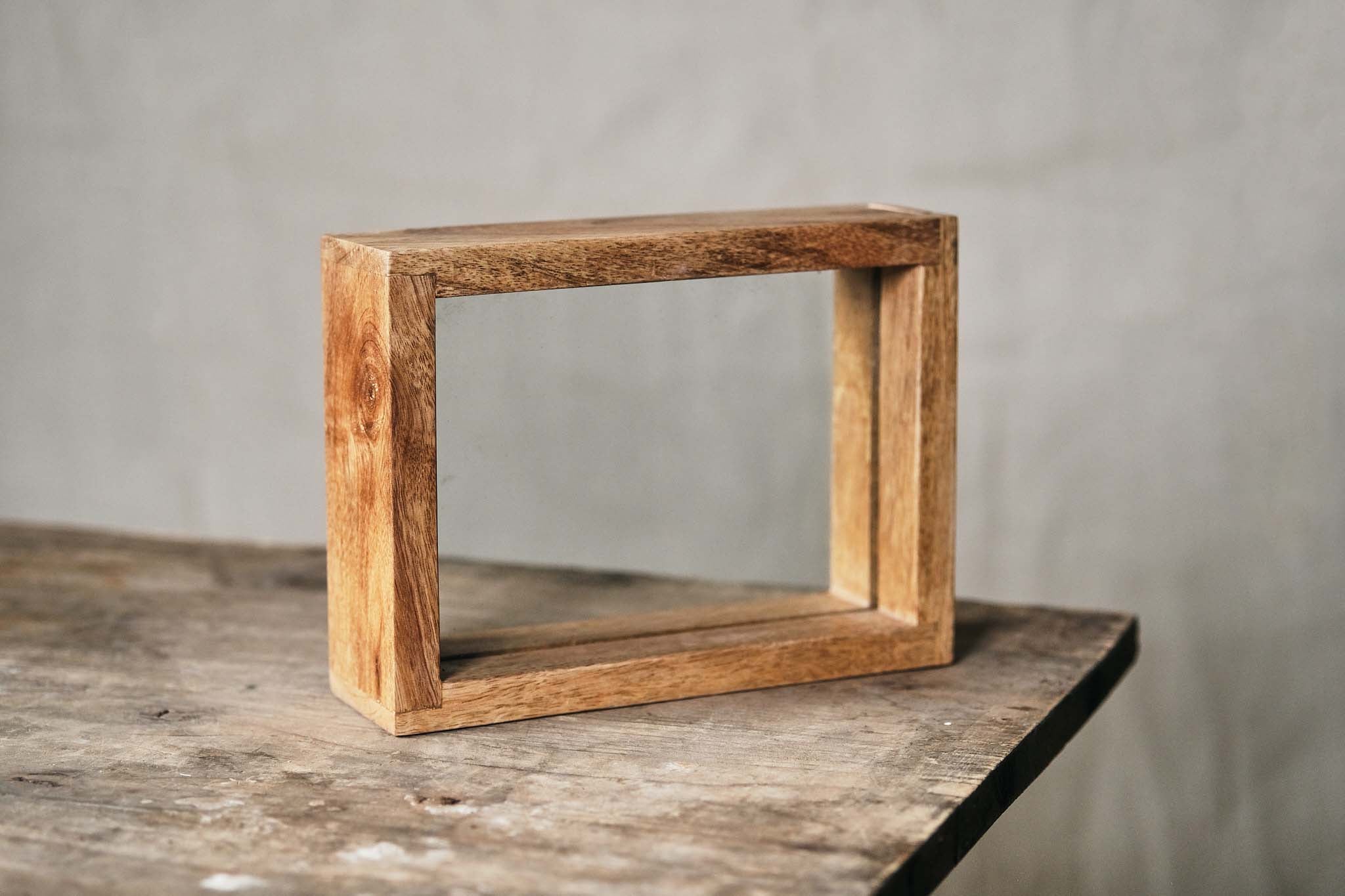 Small wooden photo frames discount