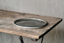 Load image into Gallery viewer, Off-white &amp; Moss Green/ Grey Glazed Side Plate
