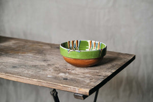 Green Drip Soup Bowl