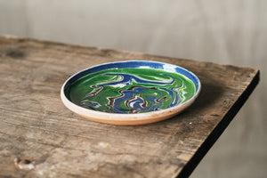 Green & Blue Handmade Dipping Bowl