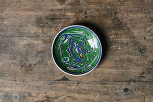 Green & Blue Handmade Dipping Bowl
