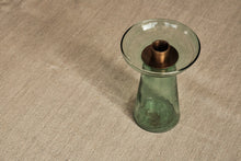 Load image into Gallery viewer, Aqua Green Glass Candlestick
