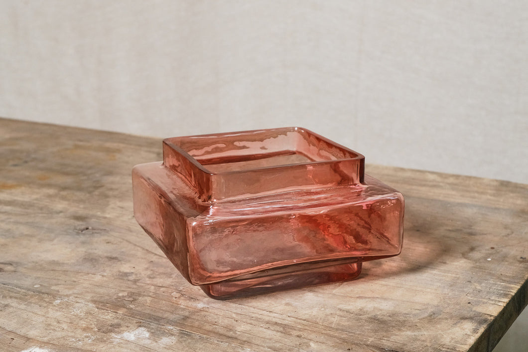 Bright Pink Pillar Candle Holder