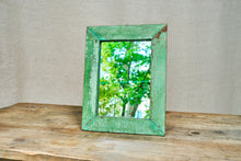 Load image into Gallery viewer, Sea Green Wooden Mirror
